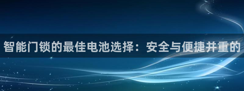 大利来记官网：智能门锁的最佳电池选择：安全与便捷并重的