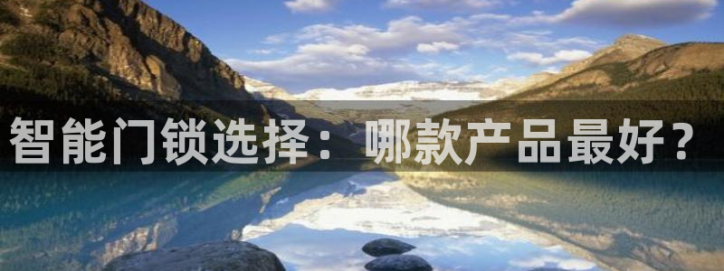 利记国际官网：智能门锁选择：哪款产品最好？