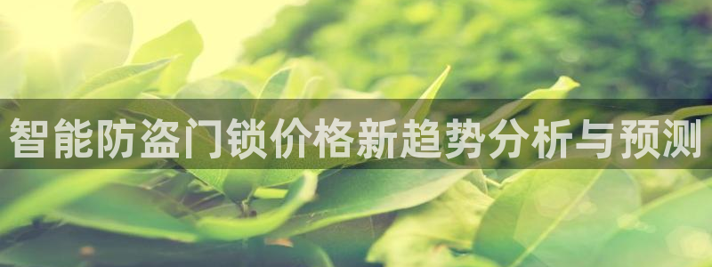 利记买球官网：智能防盗门锁价格新趋势分析与预测
