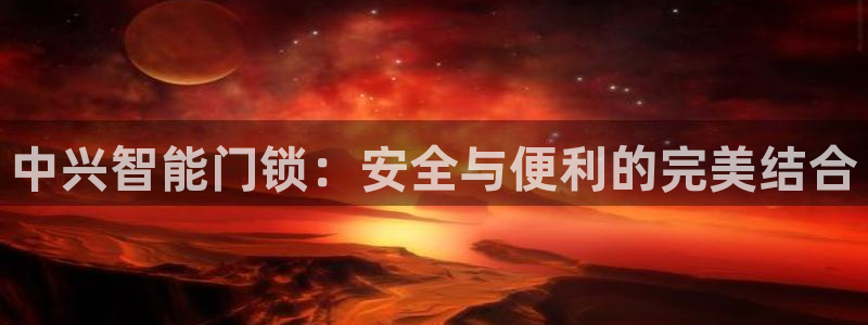 利记 利记官网：中兴智能门锁：安全与便利的完美结合