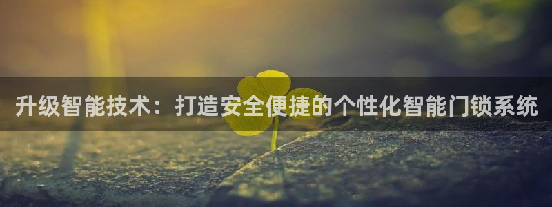 利记官网地址：升级智能技术：打造安全便捷的个性化智能门锁系统