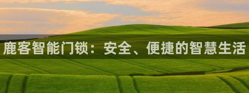 利记彩票平台官网：鹿客智能门锁：安全、便捷的智慧生活