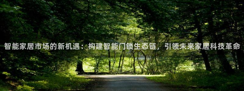 利记官网电脑版：智能家居市场的新机遇：构建智能门锁生态链，引