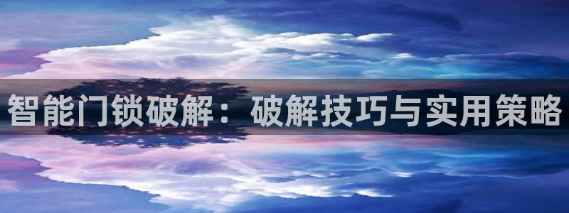 利记app官网：智能门锁破解：破解技巧与实用策略