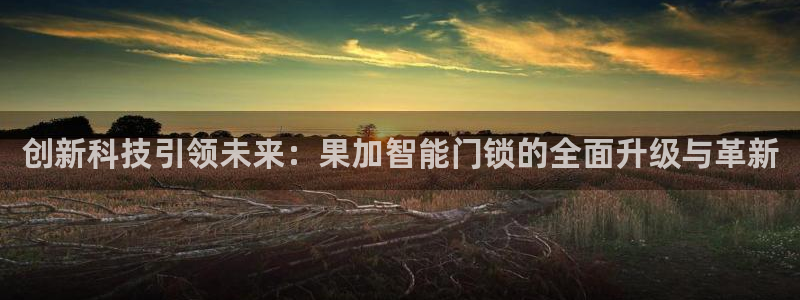 利记官网香菜1：创新科技引领未来：果加智能门锁的全面升级与革