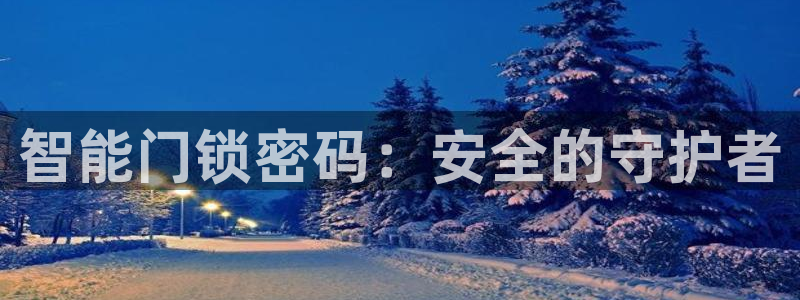 利记坊官网登录：智能门锁密码：安全的守护者